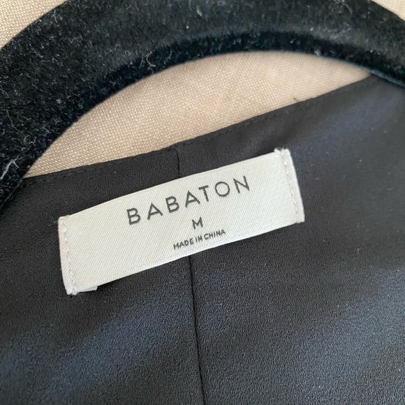 NWT Aritzia Black Crepe wrap dress - Picture 4 of 6